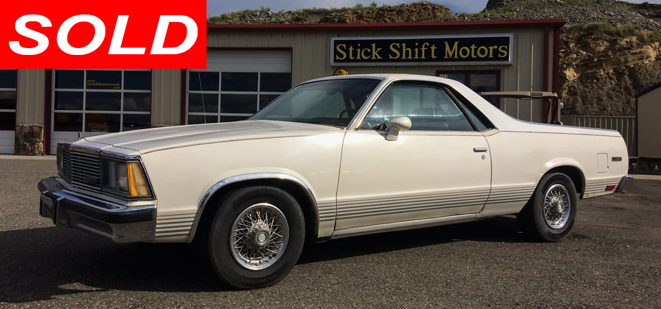 For Sale Used 1981 Chevrolet El Camino Stick Shift Motors Cody, WY