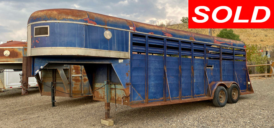 1981 Gooseneck Livestock Trailer Sold Stickshift Motors Cody, WY