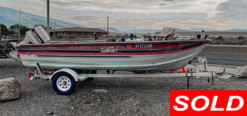 1987 Sylan Boat and Trailer Sold Stickshift Motors Cody, WY