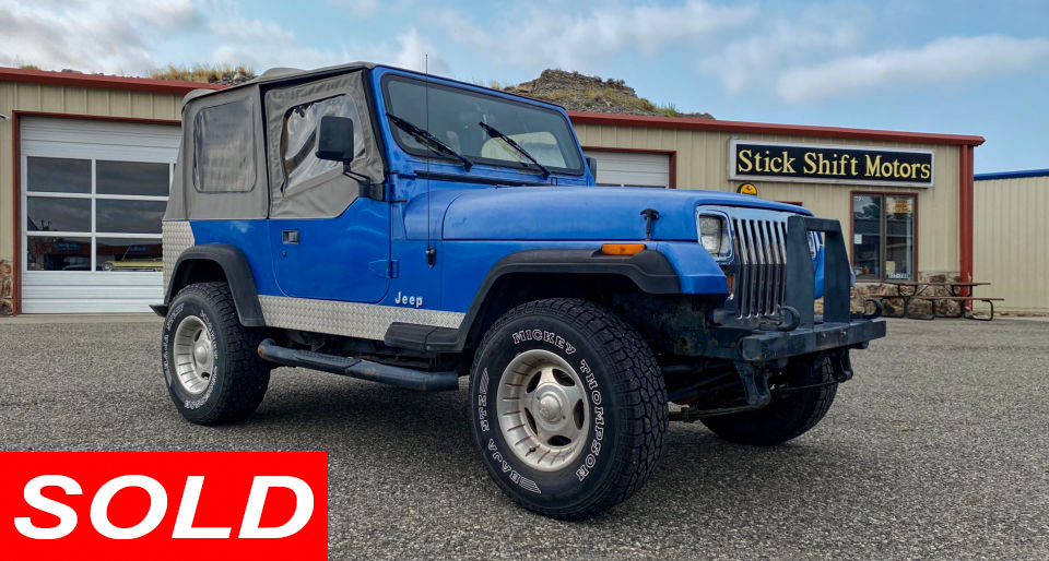 1992 Jeep-Wrangler Sold Stickshift Motors Cody, WY