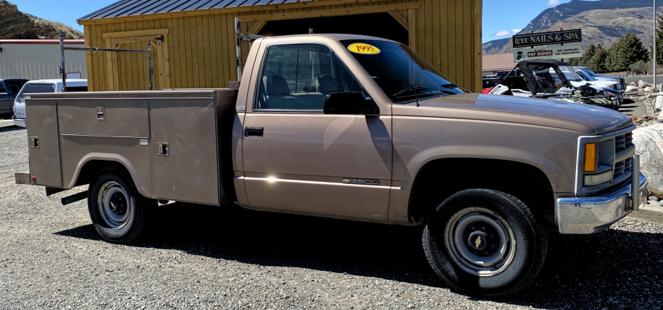 1995 Chevrolet C2500 Utility Truck For Sale at Stickshift Motors Cody, WY