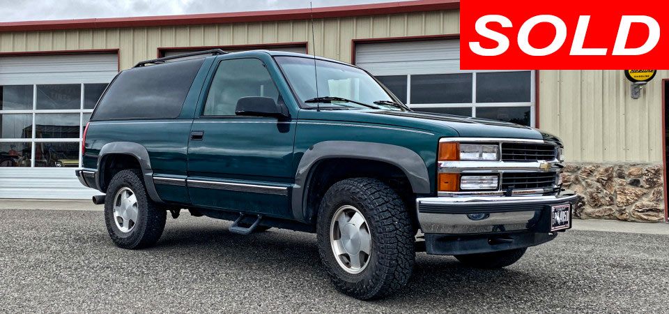 1995 Chevrolet Tahoe Sold Stickshift Motors Cody, WY