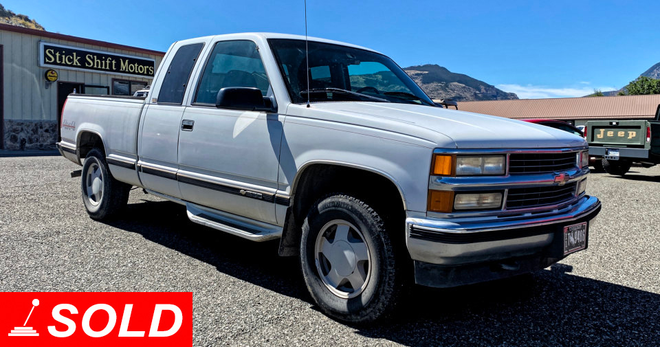 1996 Chevrolet K1500 Pickup Truck SOLD! at Stickshift Motors Cody, WY