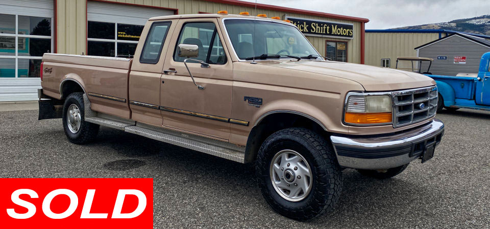1996 Ford F250 Pickup Sold Stickshift Motors Cody, WY