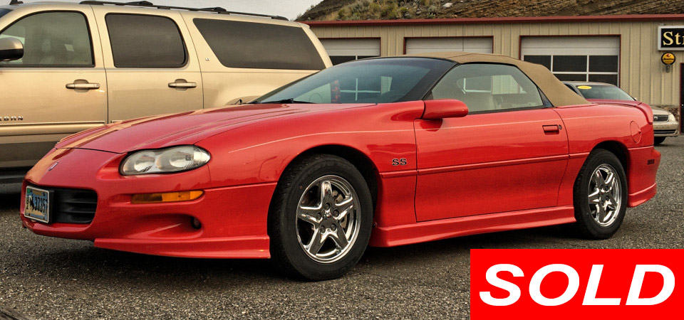 1998 Chevrolet Camaro Convertible Sold Stickshift Motors Cody, WY