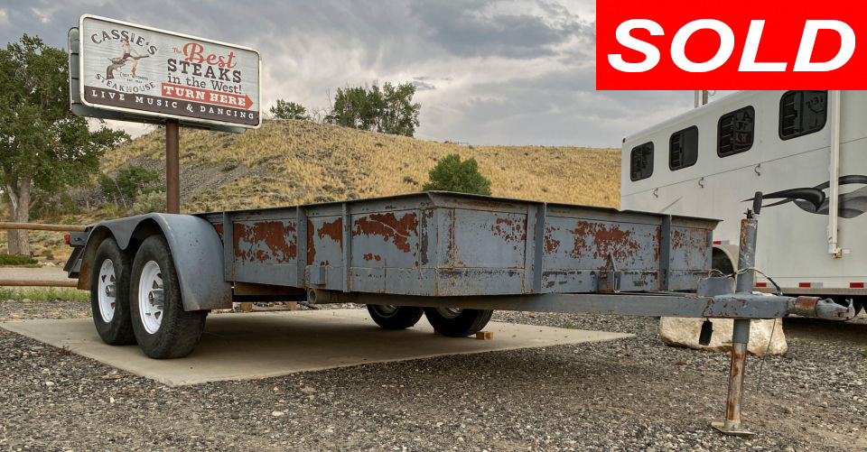 1999 Flatbed Tilt Trailer Sold Stickshift Motors Cody, WY