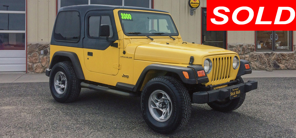 2000 Jeep Wrangler Sold Stickshift Motors Cody, Wyoming