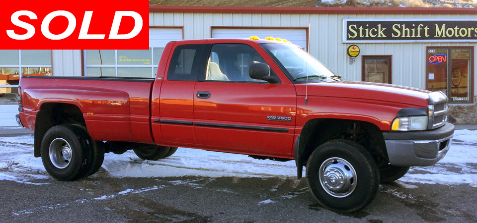 2001 Dodge Ram 3500 Quad Cab 4x4 Dually Pick Up Sold Stickshift Motors Cody, WY