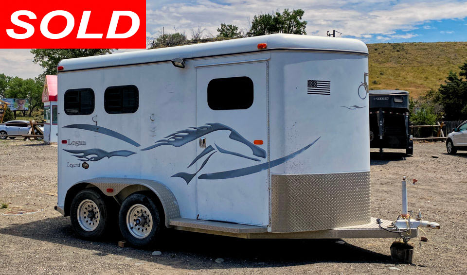 2001 Logan Legend 2 Horse Trailer Sold Stickshift Motors Cody, WY