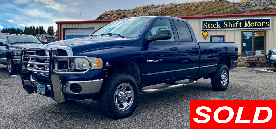 2003 Dodge RAM 2500 Pickup Truck Sold Stickshift Motors Cody, WY