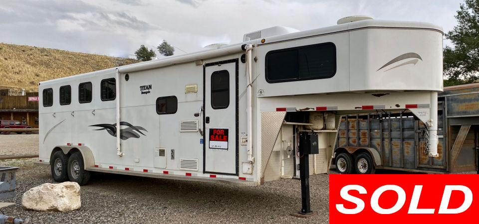 2004 Titan Gooseneck 4 Horse Trailer Sold Stickshift Motors Cody, WY