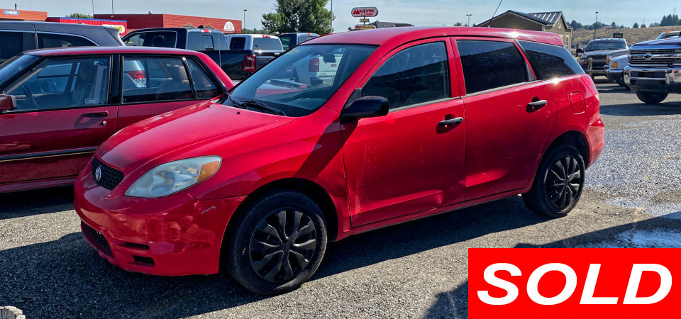 2004 Toyota Matrix Sold Stickshift Motors Cody, WY
