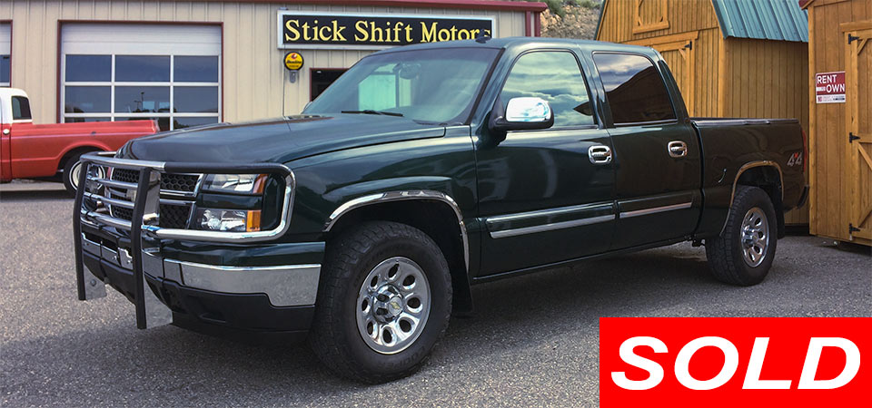 For Sale Used 2006 Chevrolet K1500 4X4 Pickup Stickshift Motors Cody, WY