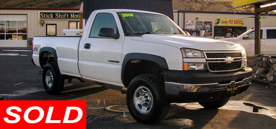 For Sale Used 2006 Chevrolet K2500 HD 4 X 4 Pickup SOLD!