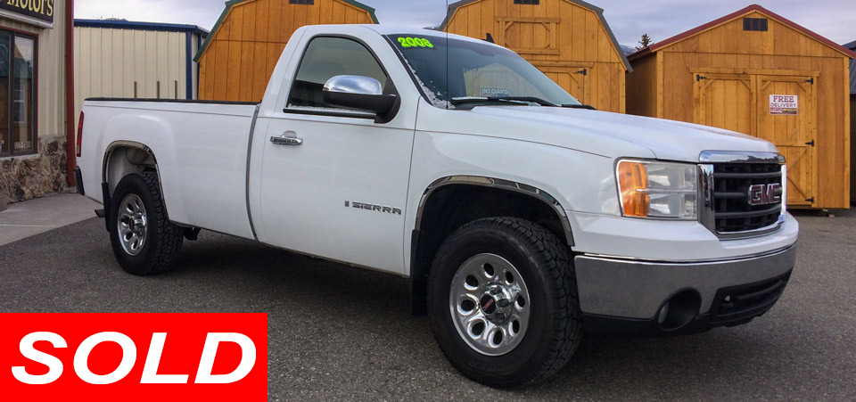 For Sale Used 2008 GMC Sierra K1500 4X4 Pickup Stickshift Motors Cody, WY