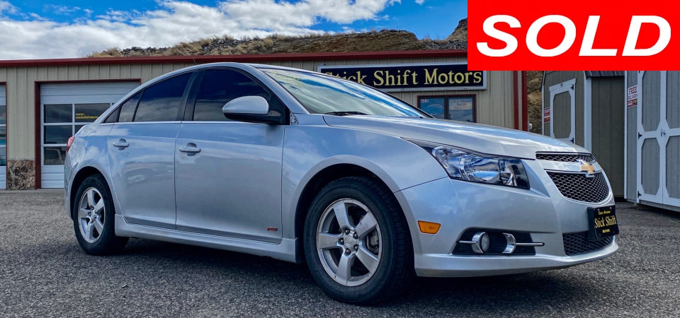 2012 Chevrolet Cruse RS Sold Stickshift Motors Cody, WY