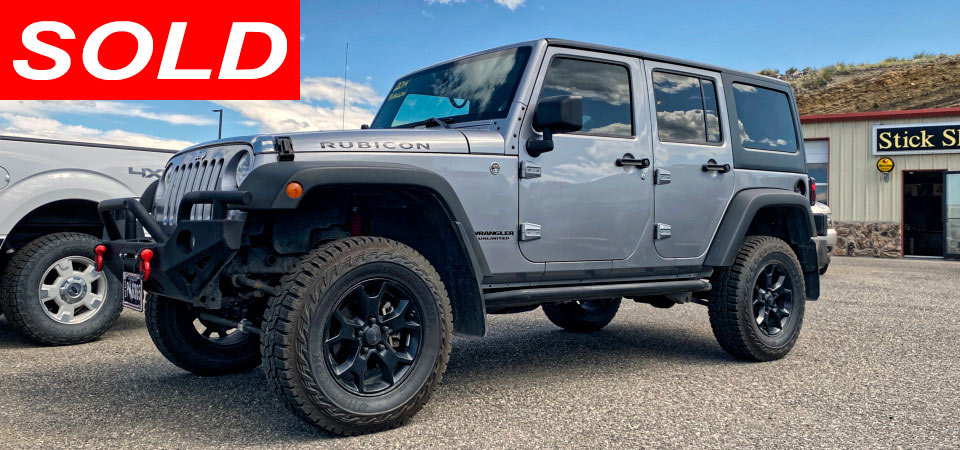2014 Jeep Wrangler Unlimited Rubicon Sold Stickshift Motors Cody, WY