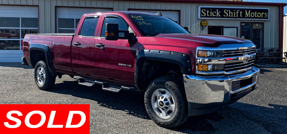 2015 Chevrolet Silverado K2500HD Pickup Sold Stickshift Motors Cody, WY