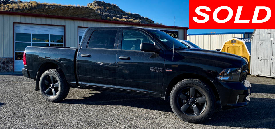 2016 RAM Crew Cab 1500 Sold Stickshift Motors Cody, WY