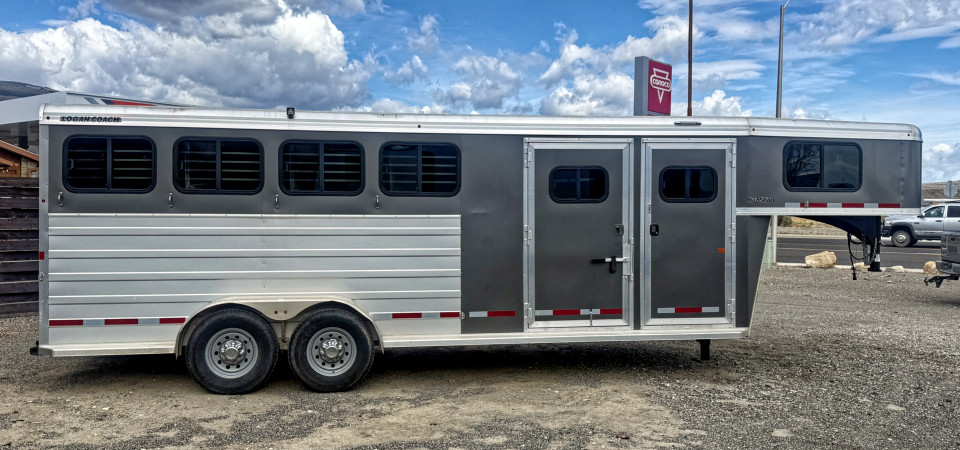 2022 Logan Bullseye Horse Trailer For Sale at Stickshift Motors Cody, WY