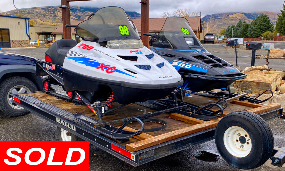 1990 and 1998 Polaris Snowmobiles Sold Stickshift Motors Cody, WY